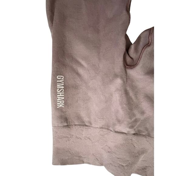 Gymshark light soft pink textured leggings sz XS activewear yoga - Picture 6 of 7